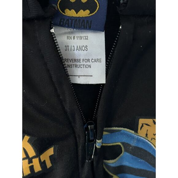 BATMAN 3T The Dark Knight Black Jacket full zip With Hood - Picture 6 of 6